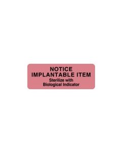 CS312 LABEL IMPLANTABLE ITEM - CS312-J