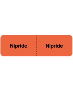 LABEL - 3 X 7/8 - IV LINE IDENTIFICATION - NIPRIDE