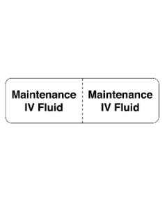 LABEL MAINTENANCE IV FLUID - CU277