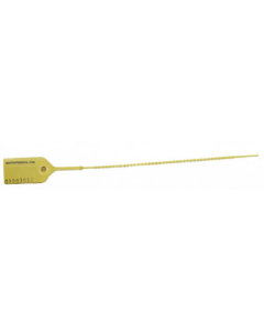 PULL TIGHT SECURITY SEAL - ADJUSTABLE - NUMBERED - YELLOW - 100/PACK - DTE03Y-J