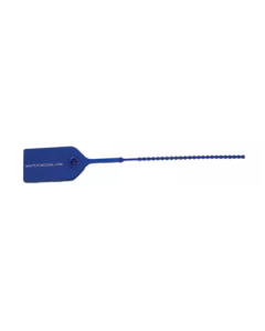 PULL TIGHT SECURITY SEAL - ADJUSTABLE - UNNUMBERED - BLUE - 100/PACK - DTE04B-J