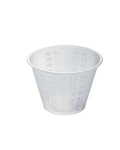 MEDICINE CUP - W/MEASUREMENTS - PLASTIC - 1 OZ - 100/SLEEVE - DX4252