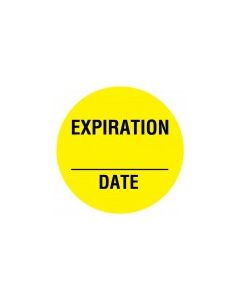 LABEL - CIRCLE - 3/4 DIA - EXPIRATION ______DATE - FP130-J
