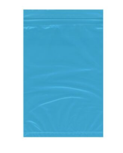 RECLOSABLE ZIP BAG - BLUE TINT - 6 X 9 - 2 MIL - 1000/CASE