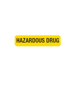 WARNING LABEL  1-9/16 X 3/8- HAZARDOUS DRUG