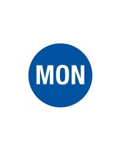 LABEL - 7/8 X 7/8 - MON - DARK BLUE - 500/ROLL - HD500-J