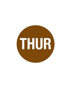 LABEL - 7/8 X 7/8 - THUR - BROWN - 500/ROLL - HD503-J