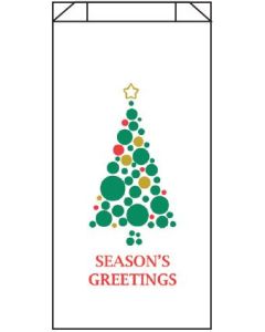 SEASON'S GREETINGS WITH TREE - 5 X 2 X 10 - RX BAG 23