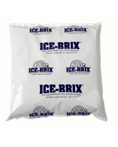 ICE-BRIX COLD PACKS - 6-1/4 X 6 X 1 - 16 OZ - 18/CASE - ICEBRIX-16OZ