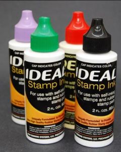 BOTTLE OF INK FOR PADS/SELF-INKING STAMPS - RED - INKREFILL - AI0-R