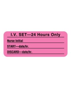 IV101 LABEL IV SET 24 HOURS ONLY - IV101-J