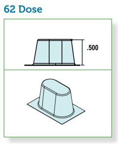 BLISTER - 62 DOSE HEAT SEAL - AMBER - 1000/CASE - J203-25