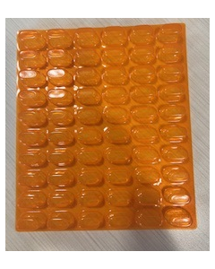BLISTER - 60 DOSE HEAT SEAL - AMBER - 1000/CASE - J203-60