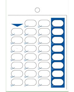 CARD - 31 DAY HEAT SEAL - COUNTDOWN - 500/CASE - J300-14