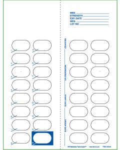 CARD - 15 OR 16 DOSE HEAT SEAL - 500/CASE - J300-36