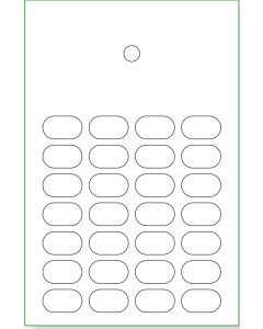CARD - BLANK - 28 DOSE HEAT SEAL - 500/CASE - J300-38