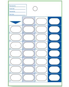 CARD AND BLISTER - 31 DAY 1-PIECE COLD SEAL - COUNTDOWN - 250/CASE - J300-40