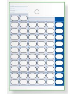 CARD AND BLISTER - 62 DOSE 1-PIECE COLD SEAL - 250/CASE - J300-41