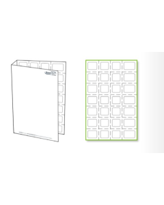 CARD - 7 X 4 BI-FOLD - PEFORATED - COLD SEAL - 250/CASE - J300-96GLB