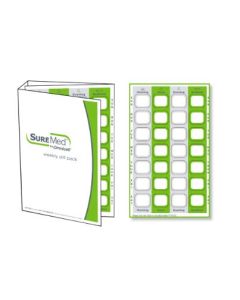 CARD - 7 X 4 MULTIMED TIMEPASS HEAT SEAL - TRI-FOLD - SUREMED - 250/CASE - J301-21