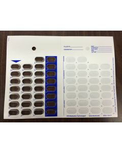 CARD AND BLISTER - 30 DAY 1-PIECE HEAT SEAL - MEDIUM - 250/CASE - J30M