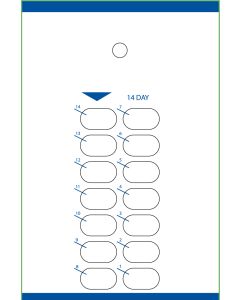 CARD - 14 DOSE HEAT SEAL - 500/CASE - J314-51