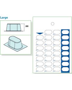 CARD AND BLISTER - 31 DAY 1-PIECE HEAT SEAL - COUNTDOWN - LARGE - 250/CASE - J31OV