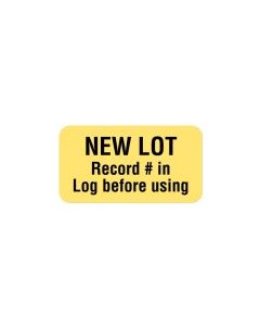 LABEL NEW LOT RECORD  - LR221