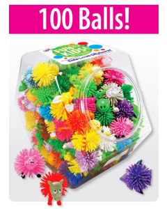 SPIKE BALL ANIMAL ASSORTMENT TOYS - ASSORTED COLORS - 96/PACK - MB4511
