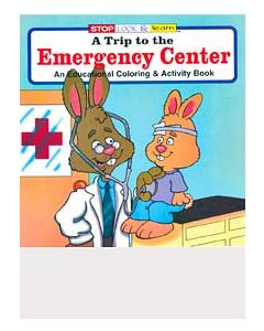 COLORING BOOKS - 8 X 10-1/2 - A TRIP TO EMERGENCY CENTER - 20/PACK - MB4898-J