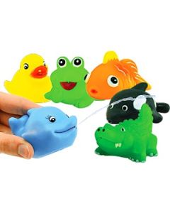 SEA LIFE SQUIRT TOY - ASSORTED SEA ANIMALS - 12/PACK - MB5394