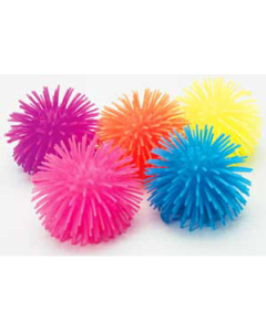 PUFFER BALLS - 3-3/4 - NEON - ASSORTED COLORS - 12/PACK