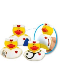 NURSE RUBBER DUCKY SQUIRT TOYS - 2 - 24/PACK - MB5828