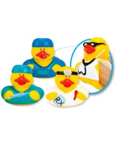 DOCTOR RUBBER DUCKY SQUIRT TOYS - 2 - 24/PACK