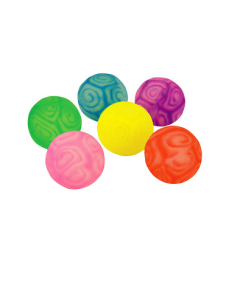 SWIRLY BOUNCY BALL - 35MM (1-3/8) - 48/PACK