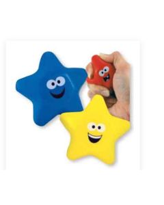 STAR SQUEEZE BALLS - ASSORTED COLORS - 12/PACK