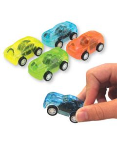 TRANSPARENT PULL-BACK RACERS TOYS - 2 - 24/PACK