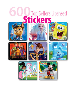 TOP SELLERS LICENSED STICKER SAMPLER IN PACKS - 2-1/2 - MBTSLP
