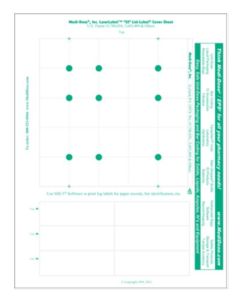LASERLABEL LID-LABEL COVERS - MD242GREEN