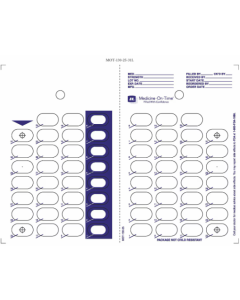 CARD - 31 DAY HEAT SEAL - COUNTDOWN - BLUE - 500/CASE - MOT-130-25-J