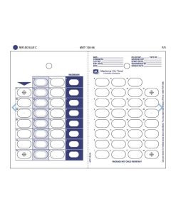 CARD - 31 DAY COLD SEAL - COUNTDOWN - BLUE - 250/CASE - MOT-130-58-J