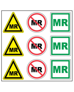 MRI SAFETY LABEL 1-1/2 x 1-1/2