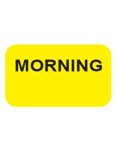 LABEL - MORNING YELLOW WITH BLACK PRINT - 15 X 1 - 1000/BOX