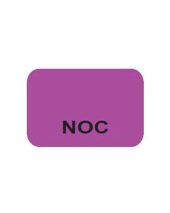 LABEL - NOC BLACK PRINT ON PURPLE - 15 X 1 - 1000/BOX - MTNOC-PURP2C
