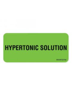 WARNING LABEL -  2-1/4 X 1 - HYPERTONIC SOLUTION