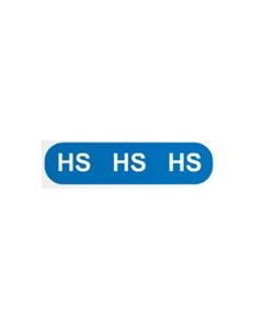 WARNING LABEL - 3/8 X 1-1/2 - HS/HS/HS - MWL5D-J