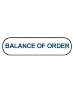 WARNING LABEL - 3/8 X 1-1/2 - BALANCE OF ORDER - MWL5O-J