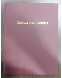NARCOTIC RECORD BOOK - LTC - MAROON - VERSION 2 - NARC-BK-VER.2