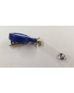 CLIP - RETRACTABLE FOR NAMEBADGE - BLUE - NB-CLIP-BL