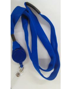 LANYARD - RETRACTABLE FOR NAMEBADGE - BLUE - NB-LANYARD-BL
